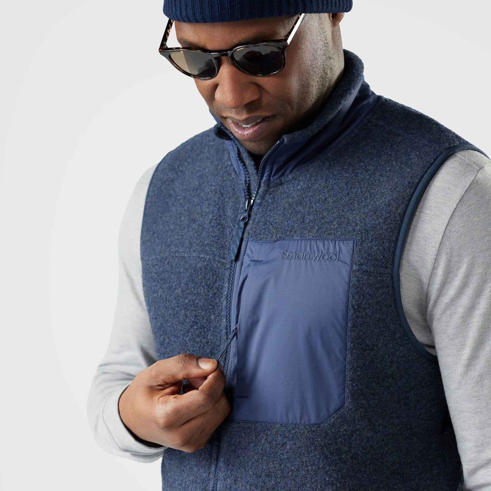 Men's Second Cut™ Fleece Vest Charcoal - ver - 3
