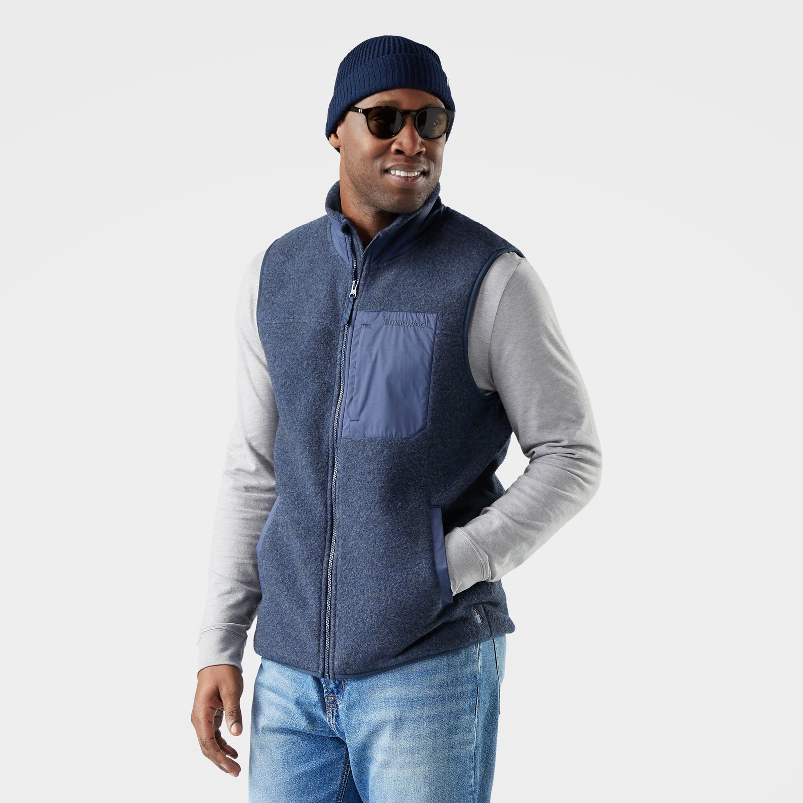 Men's Second Cut™ Fleece Vest Charcoal - ver - 1