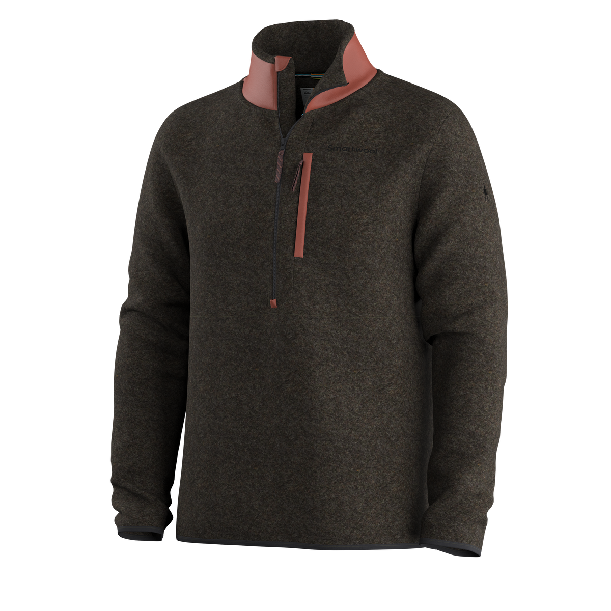 Men's Second Cut™ Fleece 1/2 Zip - Burnt Sienna