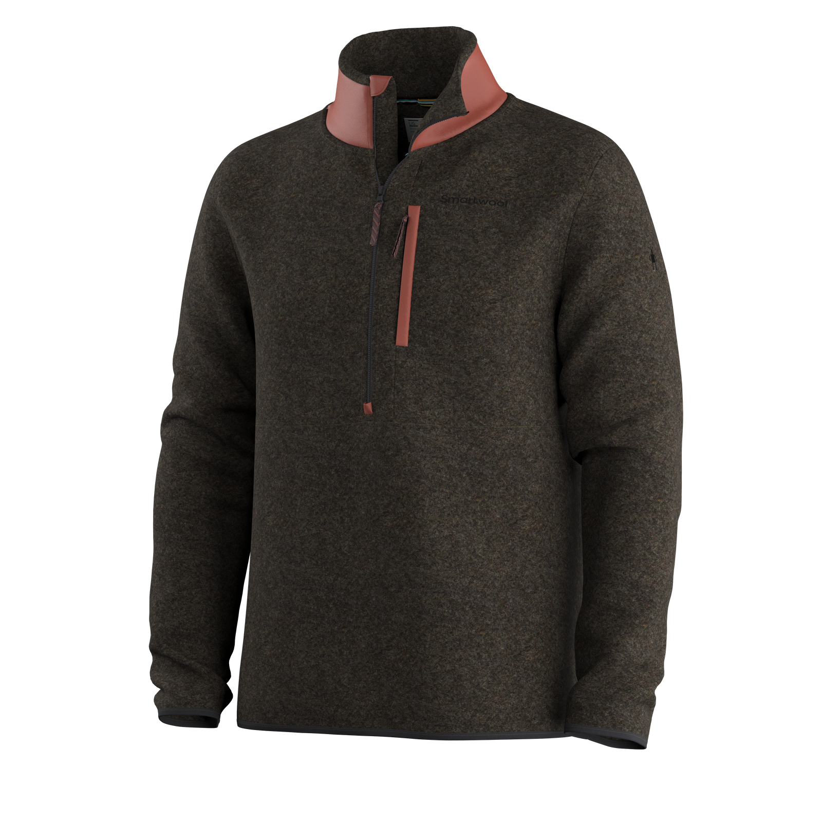 Men's Second Cut™ Fleece 1/2 Zip Burnt Sienna - ver - 4