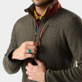 Men's Second Cut™ Fleece 1/2 Zip Burnt Sienna - ver - 3