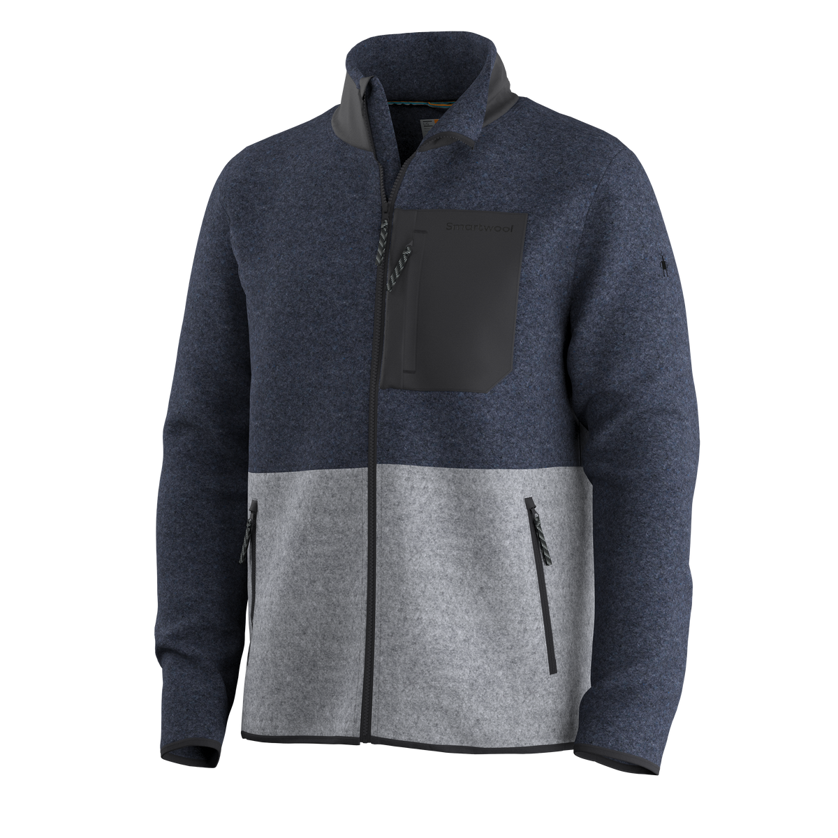 Men's Second Cut™ Fleece Jacket Light Gray-Deep Navy - ver - 5