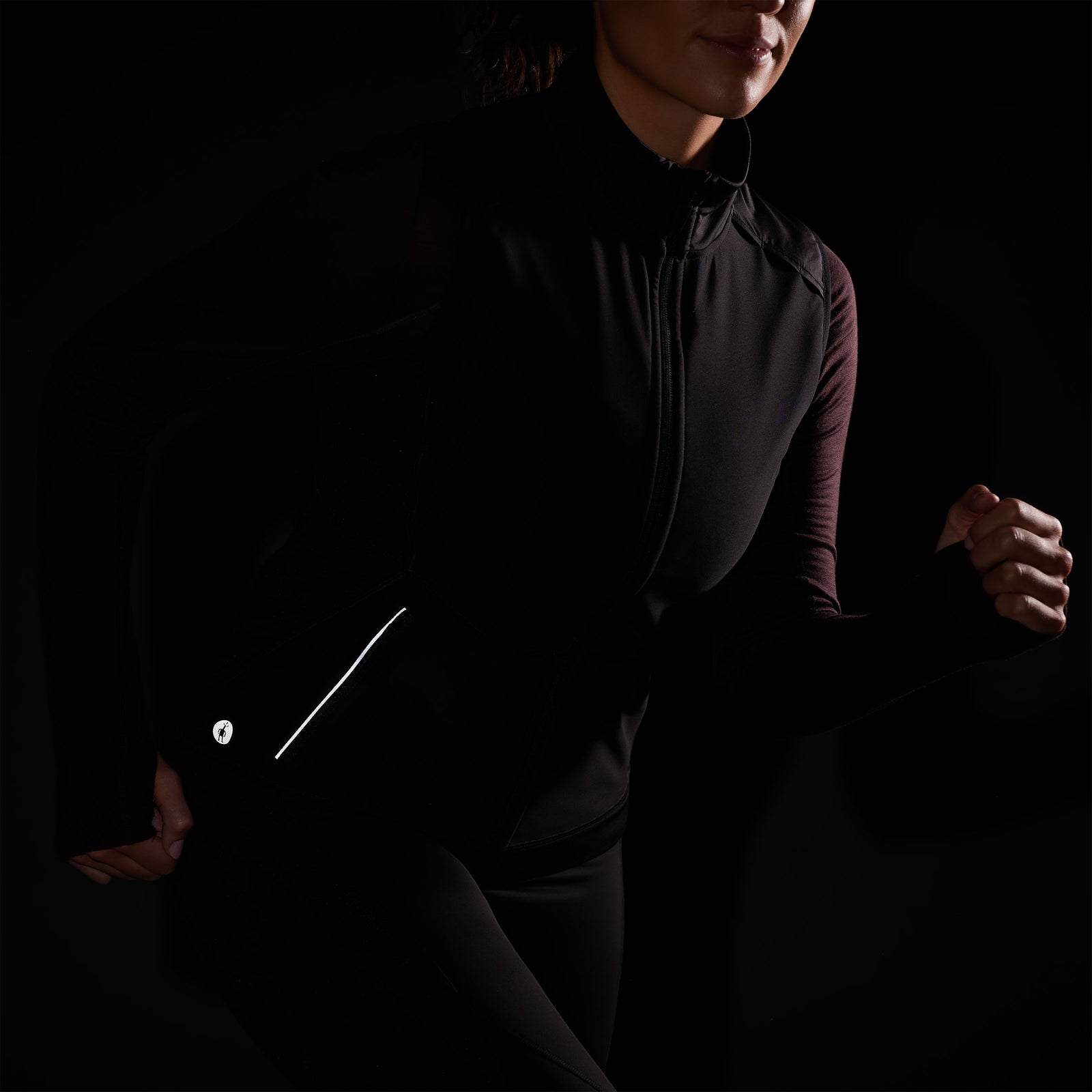 Women's Active Fleece Wind Insulated Vest Deep Navy - ver - 4