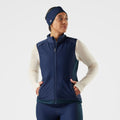 Women's Active Fleece Wind Insulated Vest Deep Navy - ver - 1