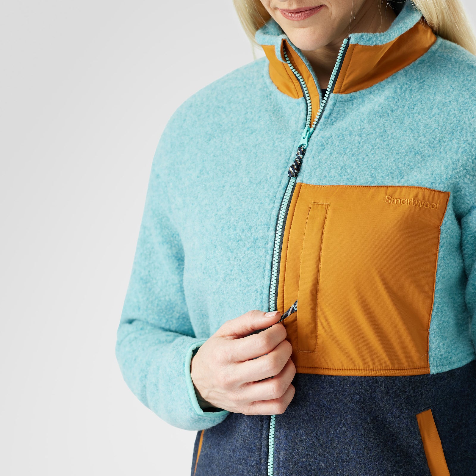 Women's Second Cut™ Fleece Jacket Pacific Blue - ver - 8