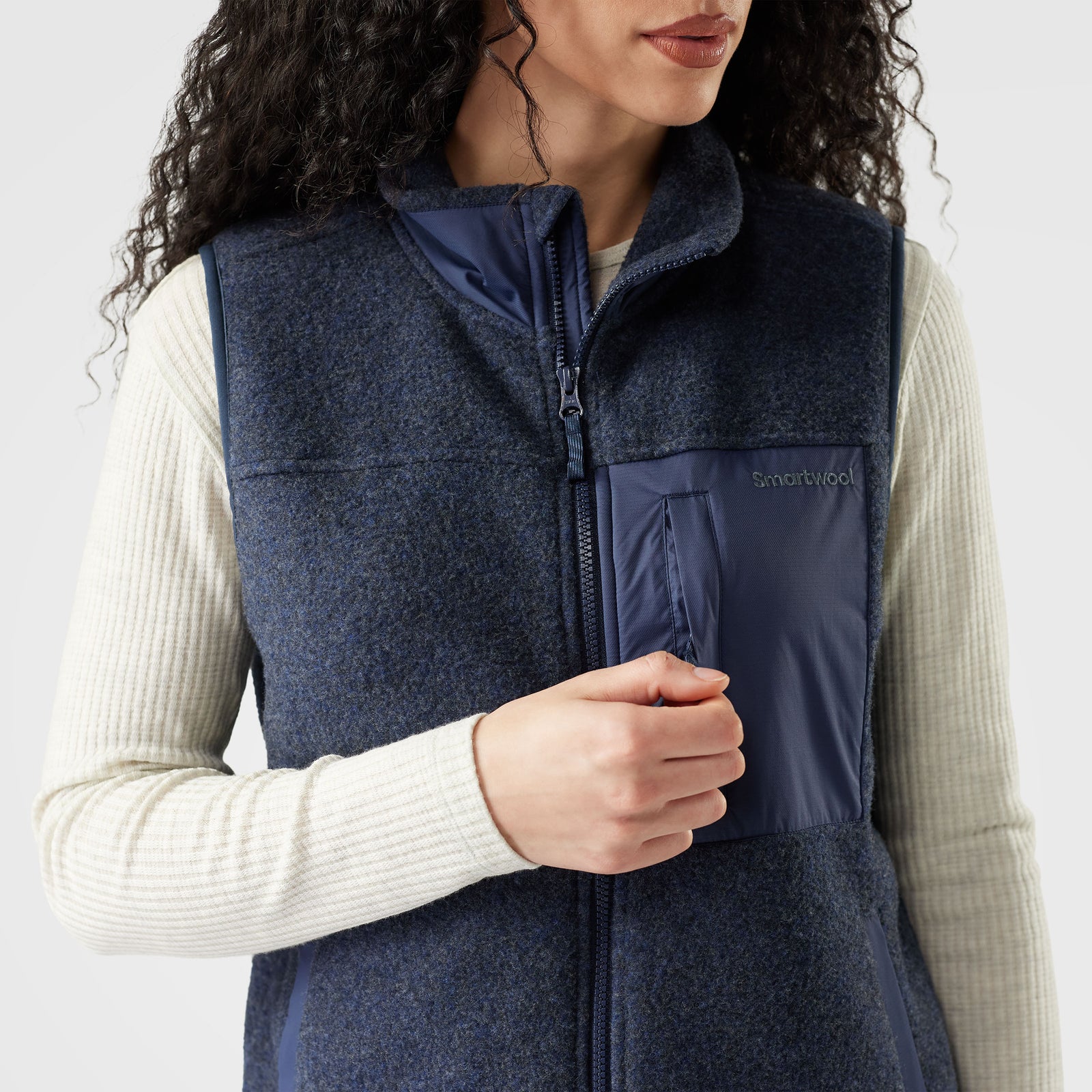 Women's Second Cut™ Fleece Vest Deep Navy - ver - 3