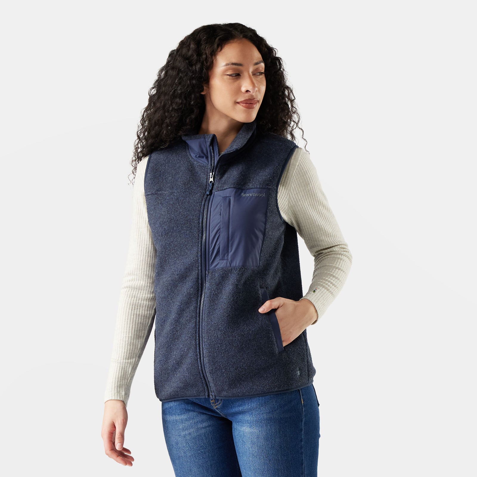 Women's Second Cut™ Fleece Vest Deep Navy - ver - 1