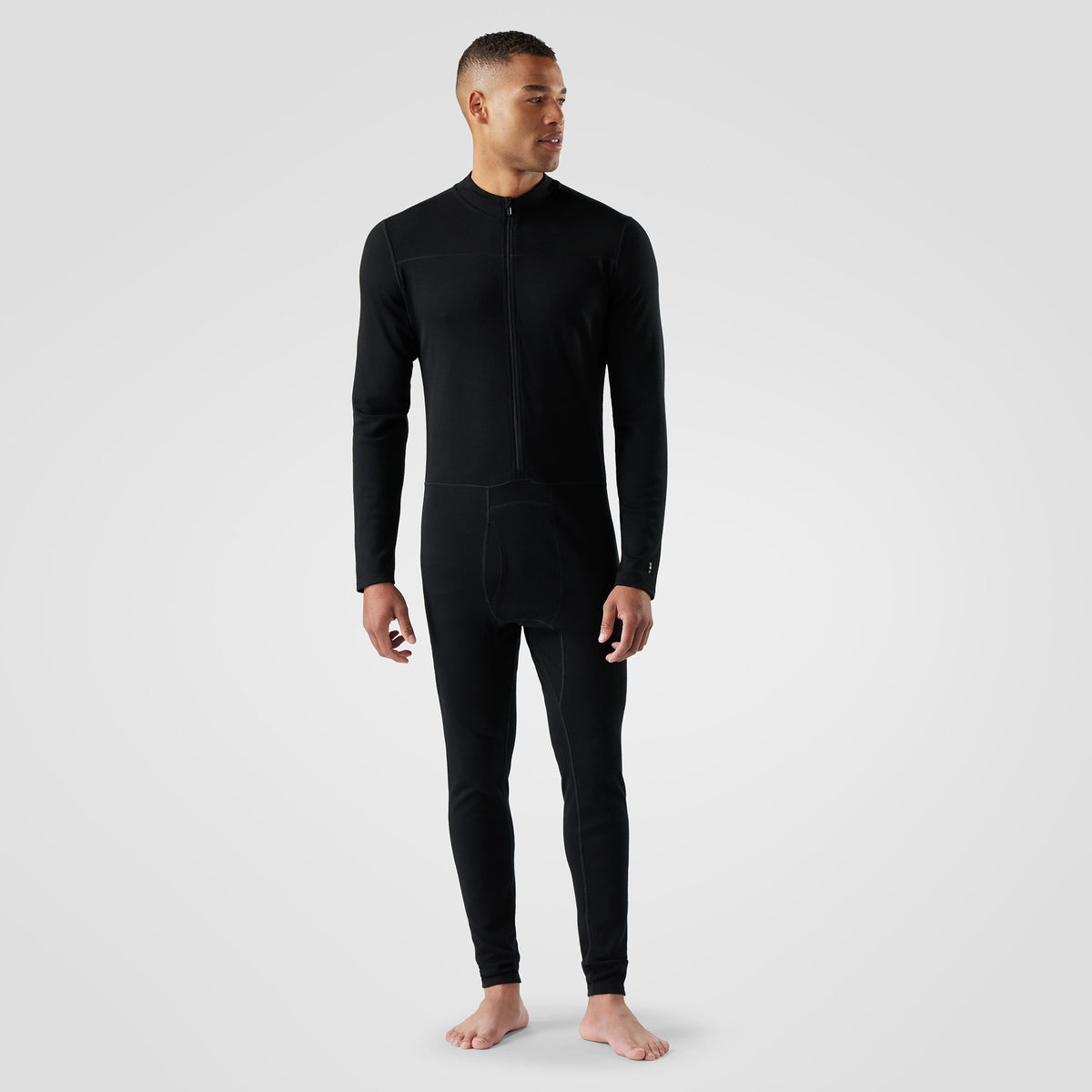 Men's Classic Thermal Merino Base Layer One Piece Black - 1