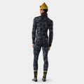 Men's Classic Thermal Merino Base Layer One Piece Black Tie Dye - ver - 2