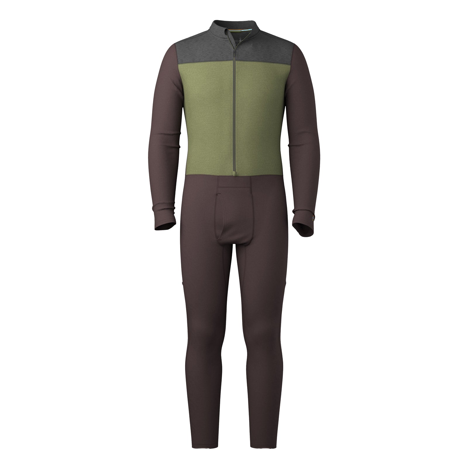 Men's Classic Thermal Merino Base Layer One Piece Mink Heather - ver - 4