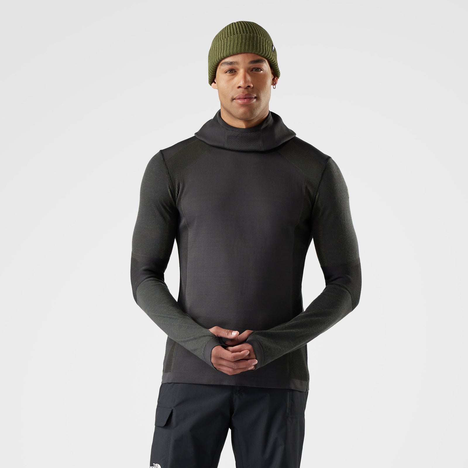 Men's Intraknit™ Thermal Merino Base Layer Hoodie Deep Navy-Nightfall Blue - ver - 1