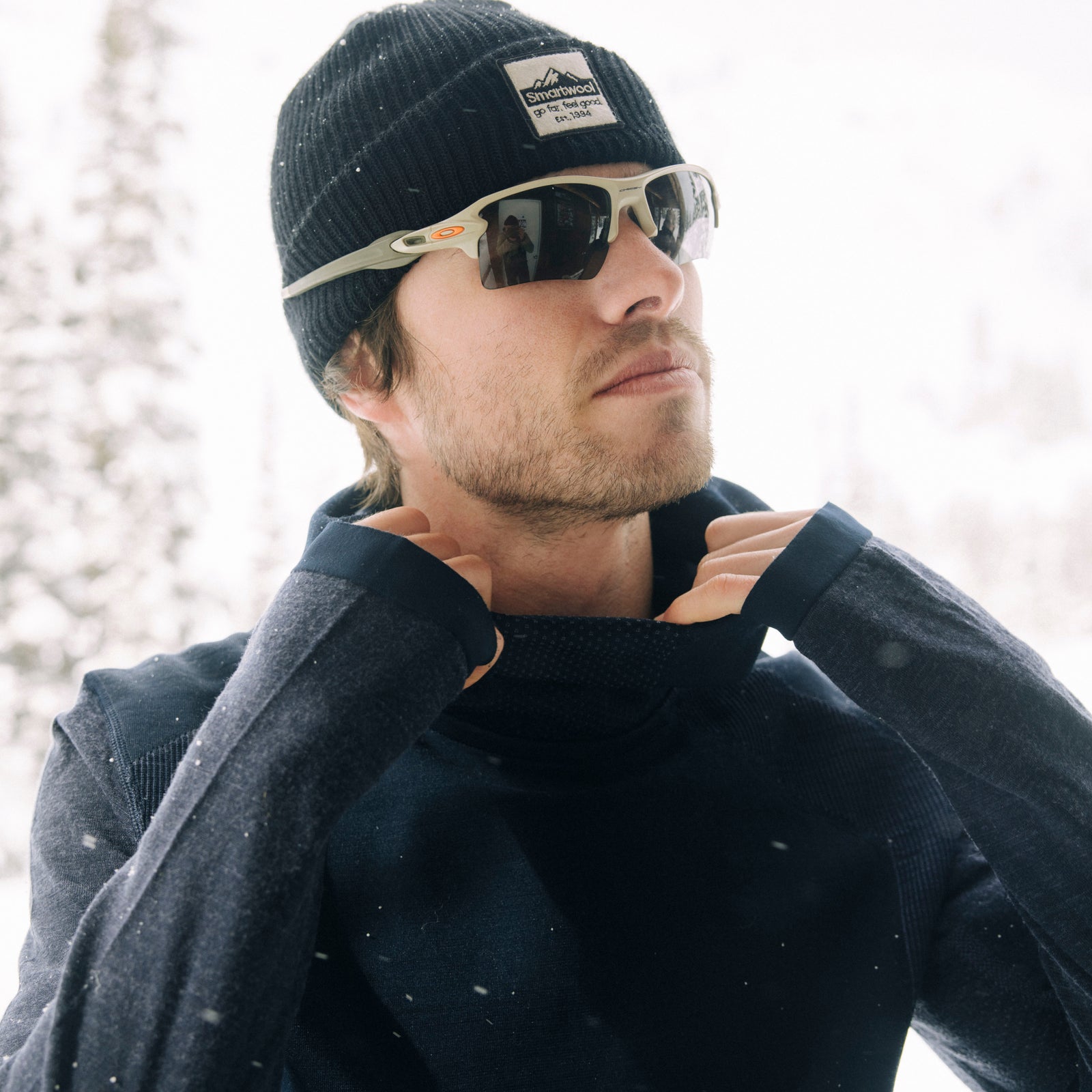 Men's Intraknit™ Thermal Merino Base Layer Hoodie Deep Navy-Nightfall Blue - ver - 8