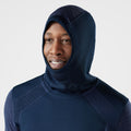 Men's Intraknit™ Thermal Merino Base Layer Hoodie Deep Navy-Nightfall Blue - ver - 5