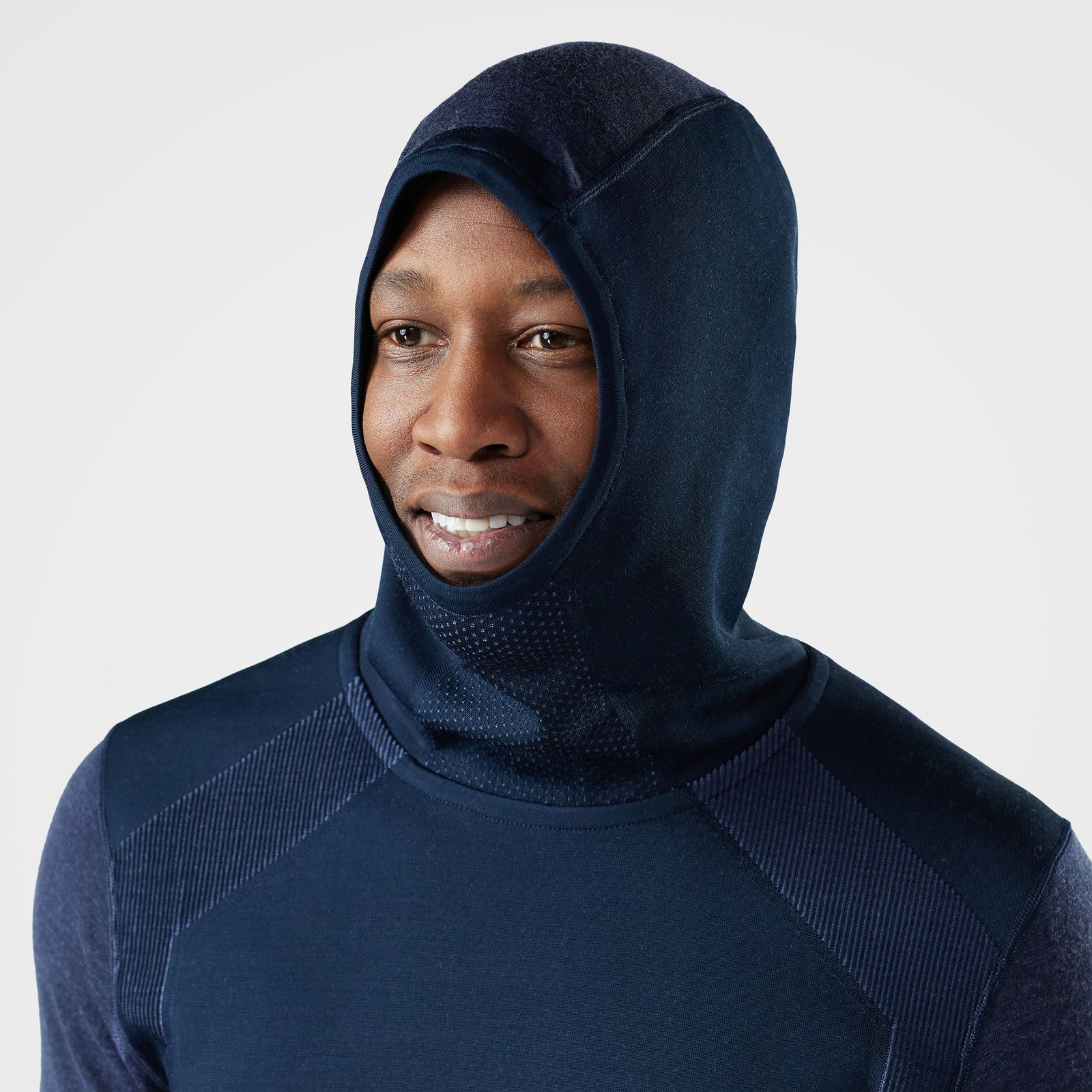 Men's Intraknit™ Thermal Merino Base Layer Hoodie Deep Navy-Nightfall Blue - ver - 5