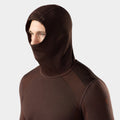 Men's Intraknit™ Thermal Merino Base Layer Hoodie Dark Mink-Burnt Sienna - ver - 3