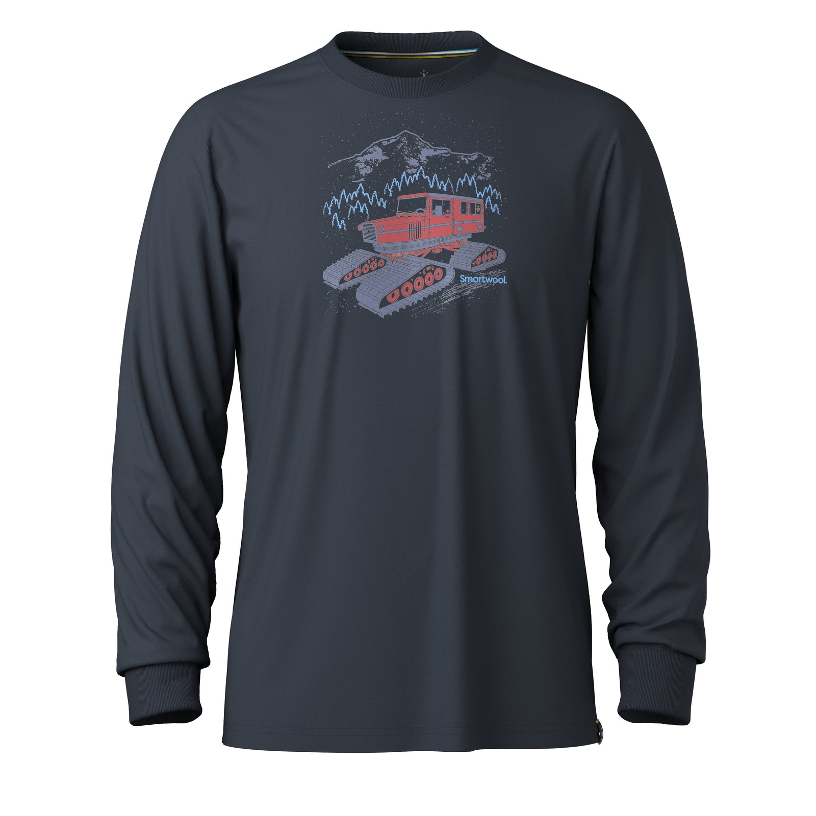 Snowcat Graphic Long Sleeve Graphic Tee Light Gray Heather - ver - 2