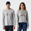 Snowcat Graphic Long Sleeve Graphic Tee Light Gray Heather - ver - 3
