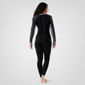 Women's Classic Thermal Merino Base Layer Colorblock Crew Boxed Black - ver - 2