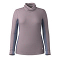Women's Classic Thermal Merino Mock Neck Chalk Violet Heather - ver - 3