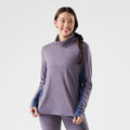 Women's Classic Thermal Merino Mock Neck Chalk Violet Heather - ver - 1
