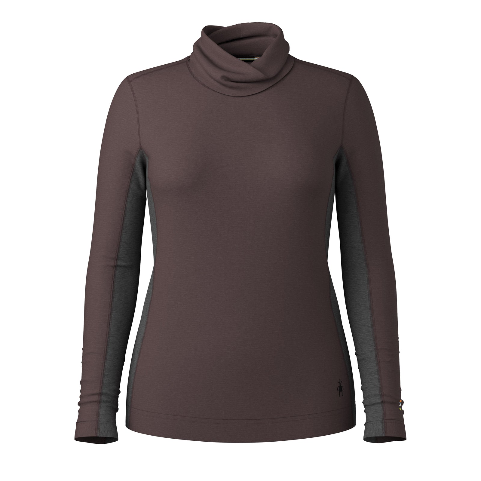 Women's Classic Thermal Merino Mock Neck Chalk Violet Heather - ver - 3