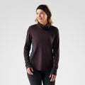 Women's Classic Thermal Merino Mock Neck Chalk Violet Heather - ver - 1