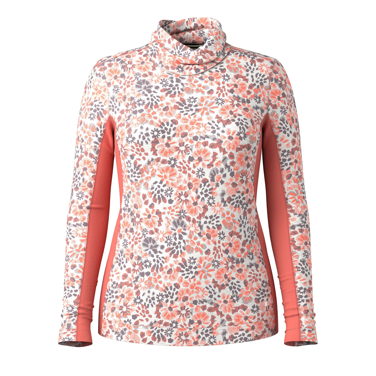 Women's Classic Thermal Merino Mock Neck Chalk Violet Heather - ver - 3