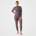 Women's Classic Thermal Merino Base Layer One Piece Currant Alpine Apres - ver - 1