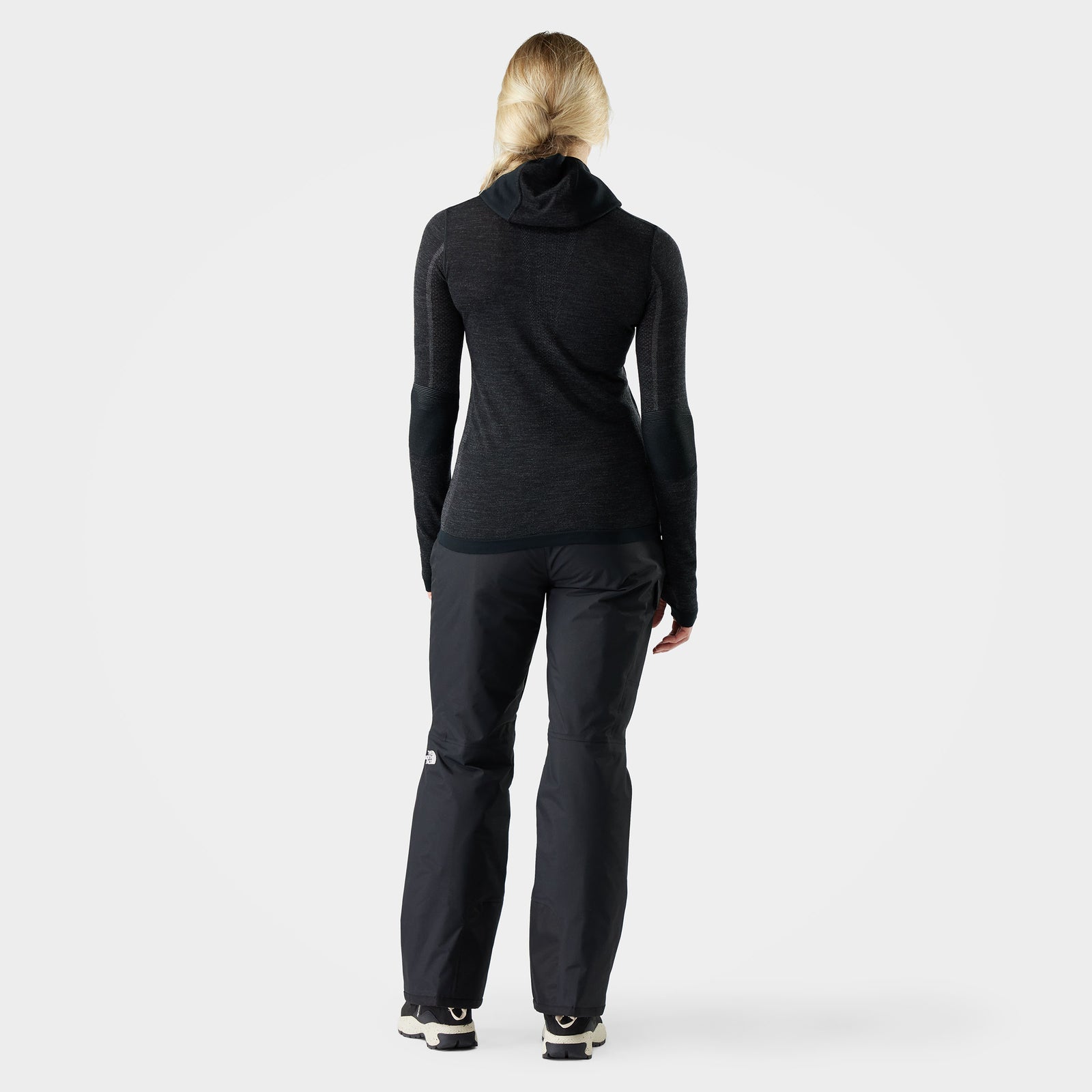 Women's Intraknit™ Thermal Merino Base Layer Hoodie Charcoal-Coral Reef - ver - 2