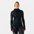 Women's Intraknit™ Thermal Merino Base Layer Hoodie Charcoal-Coral Reef - ver - 1