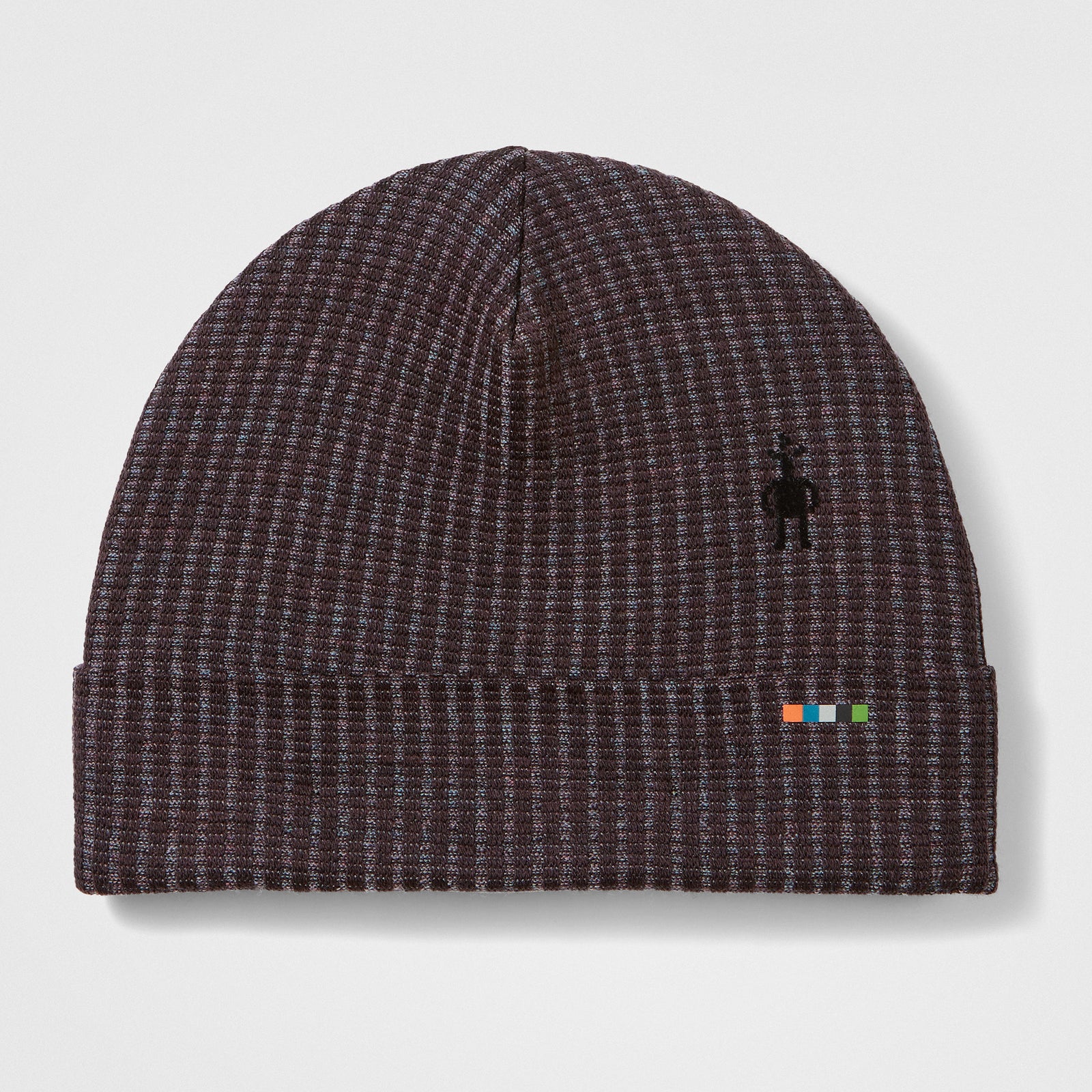 Thermal Merino Rib Beanie Mink-Chalk Violet Heather - ver - 2