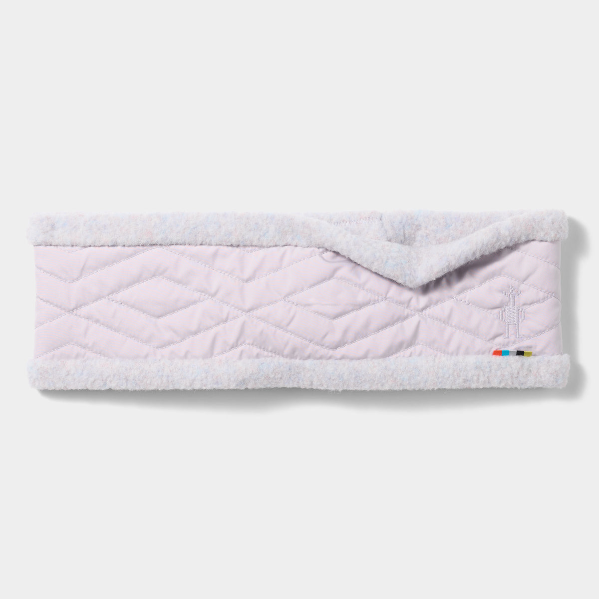 Quilted Fleece Headband Lavender Sky Heather - ver - 2