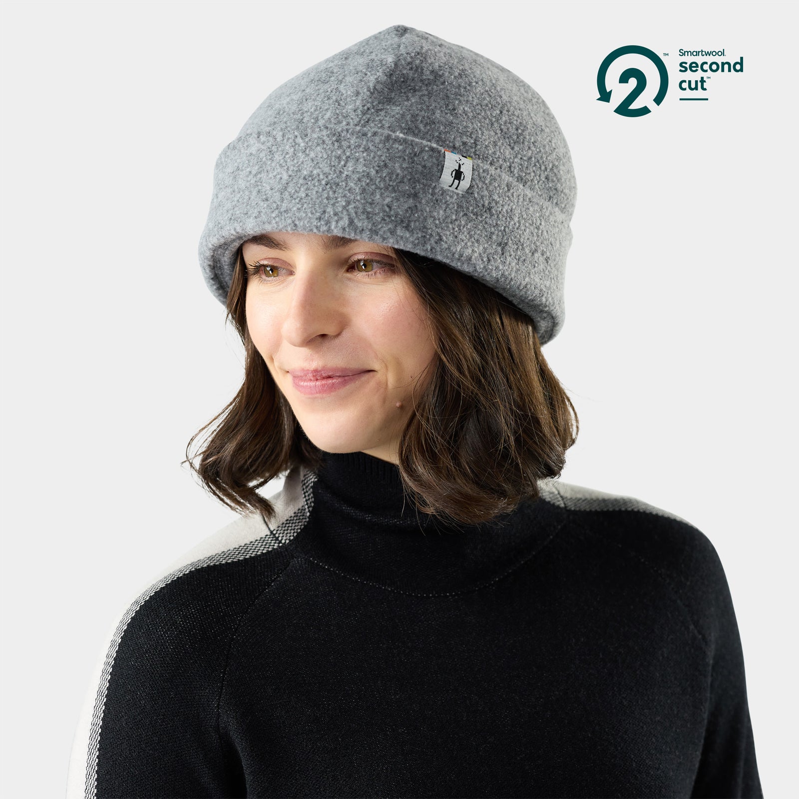 Second Cut™ Fleece Beanie Light Gray - ver - 1