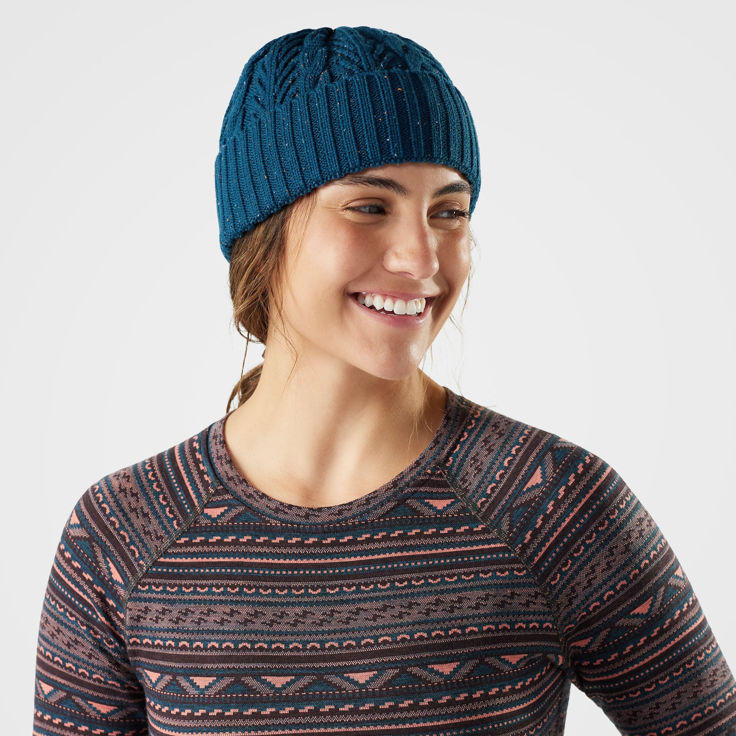 Cable Knit Beanie - Terracotta