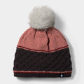 Cable Knit Colorblock Pom Beanie Mink - ver - 2