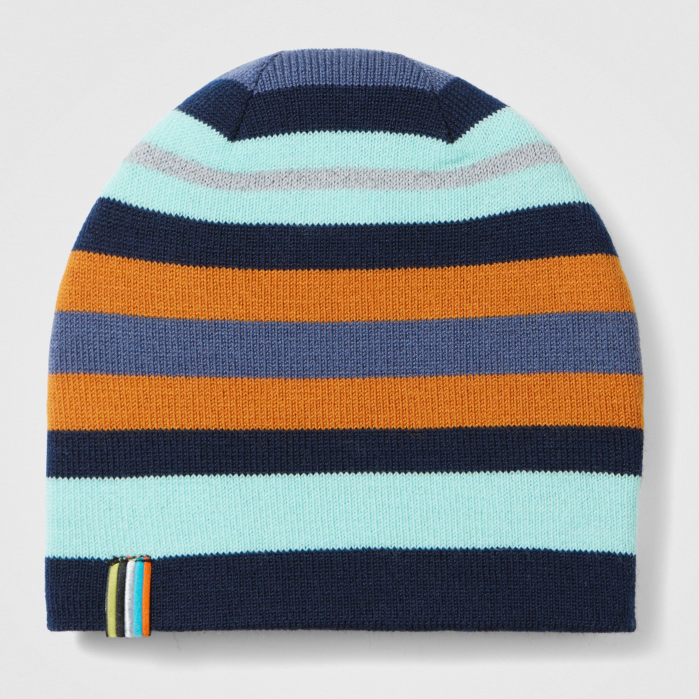 Kids' Reversible Art Beanie - Pacific Blue