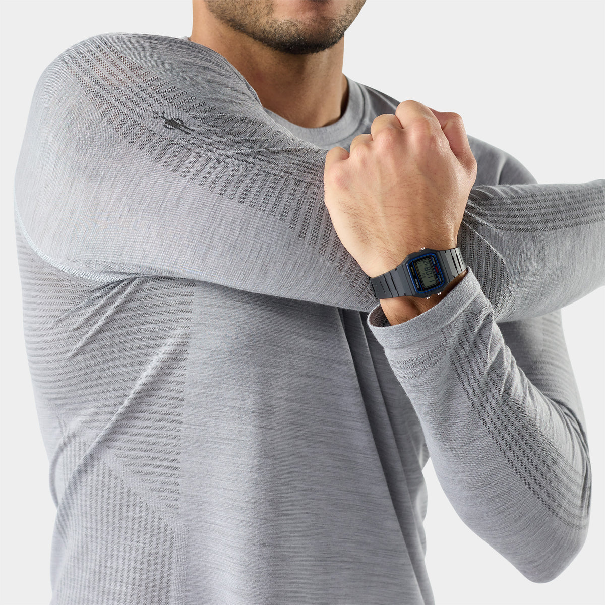 Men's Intraknit™ Seamless Long Sleeve Deep Navy - ver - 3