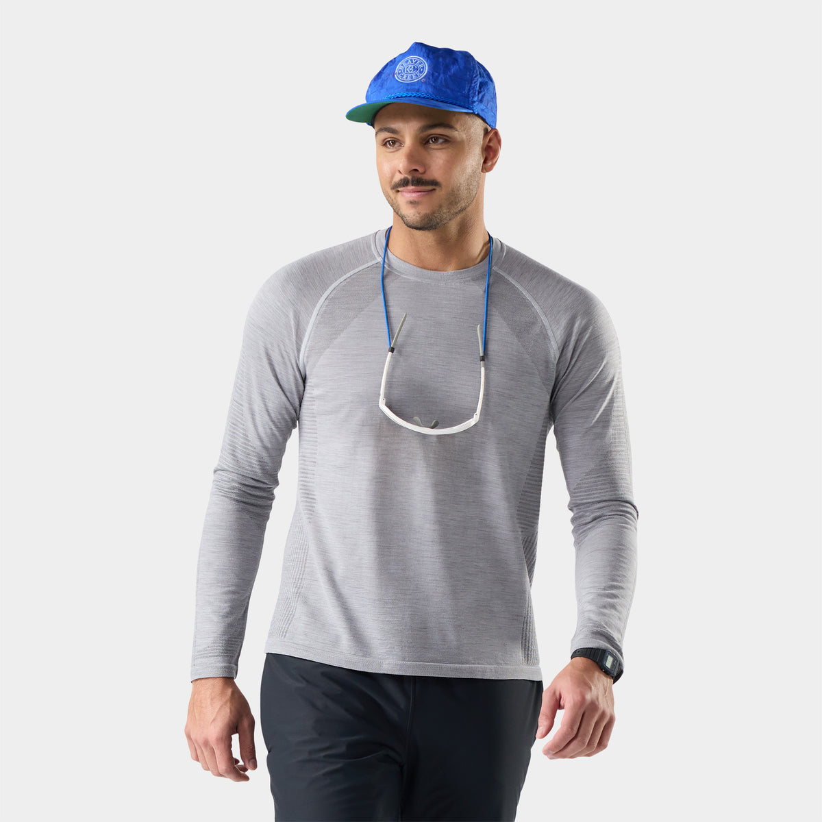 Men's Intraknit™ Seamless Long Sleeve Deep Navy - ver - 1