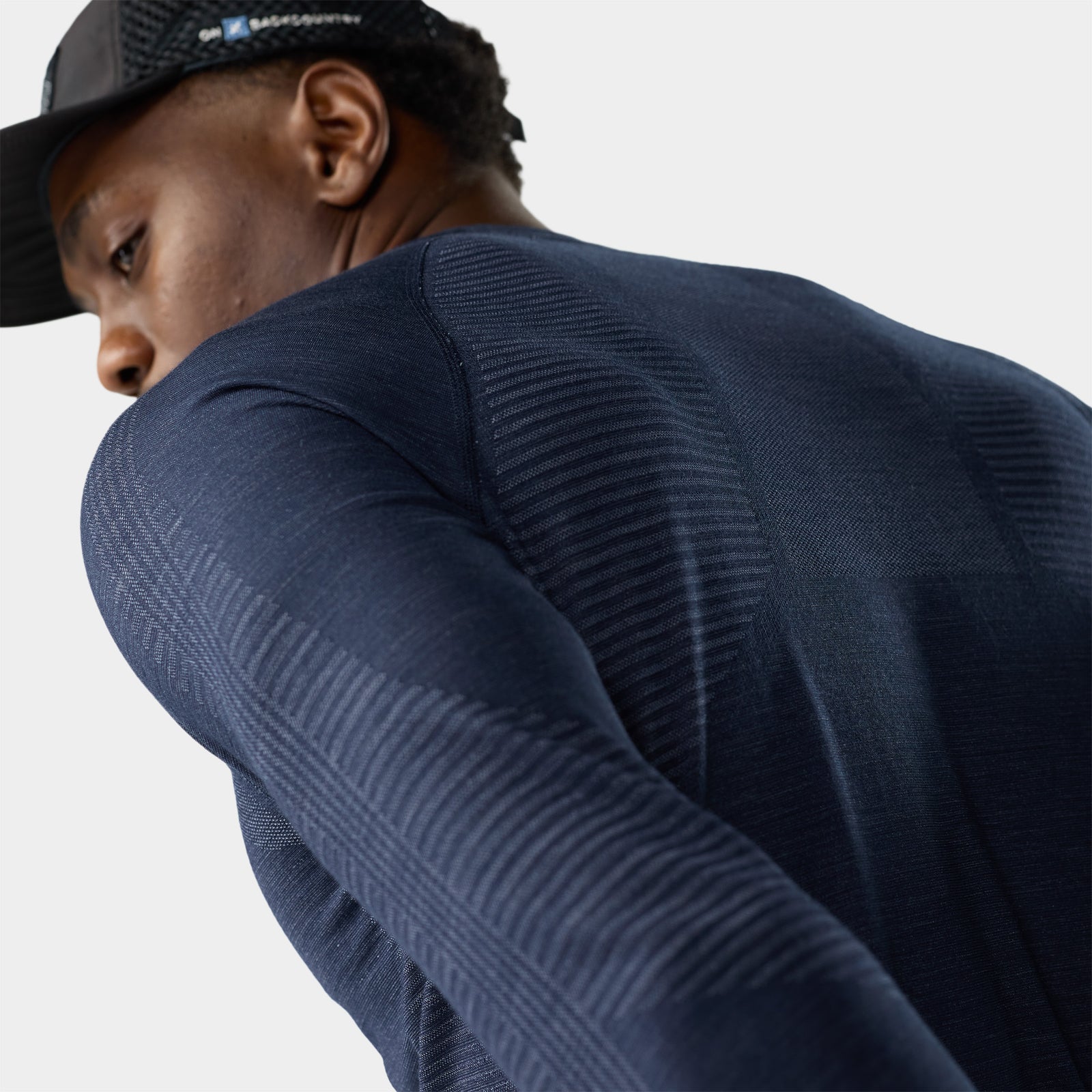 Men's Intraknit Seamless Long Sleeve Deep Navy - ver - 3
