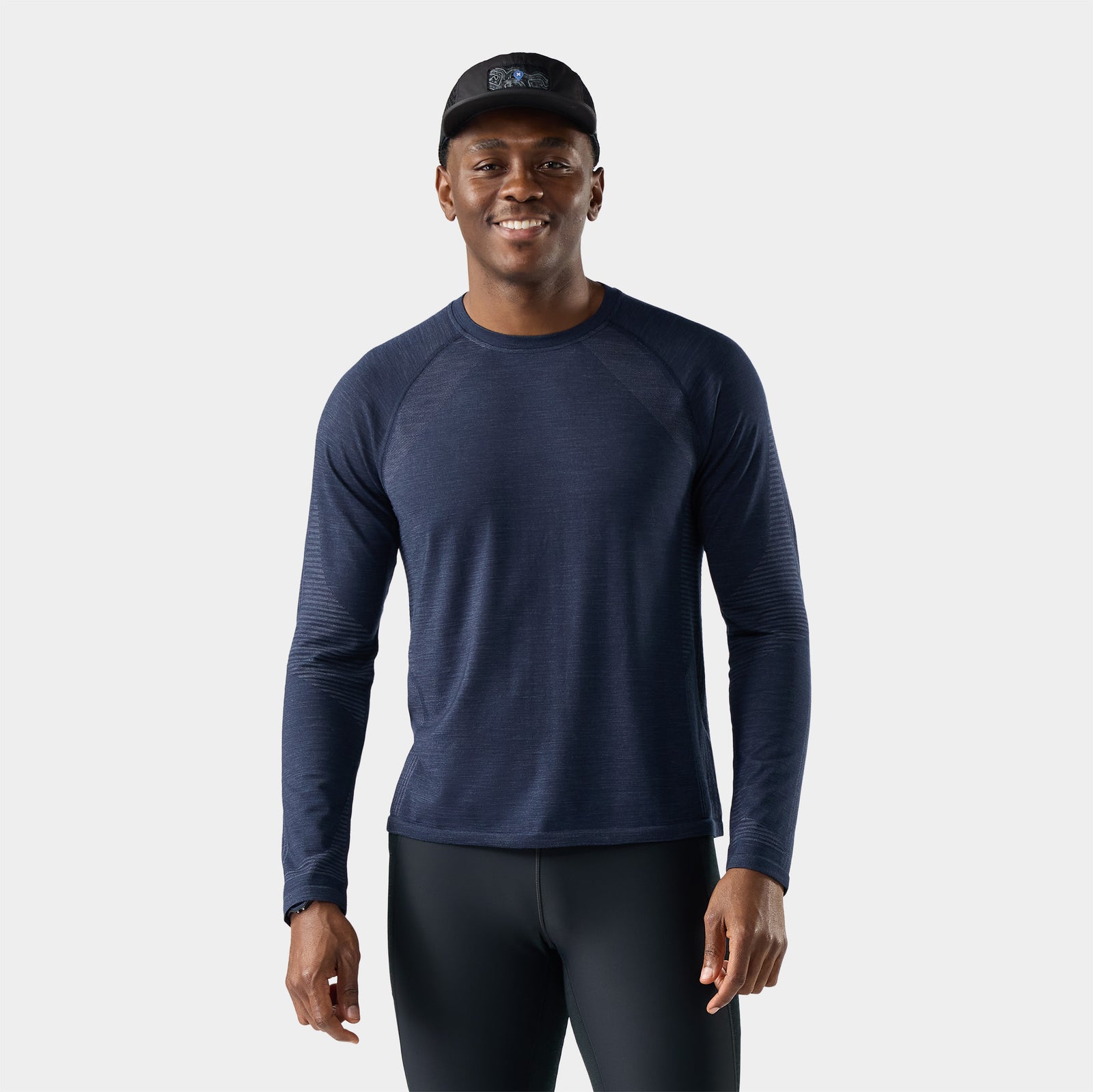 Men's Intraknit Seamless Long Sleeve Deep Navy - ver - 1