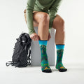 Women’s Hike Mountain Lake Print Crew Socks Capri - ver - 2