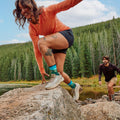 Women’s Hike Mountain Lake Print Crew Socks Capri - ver - 3