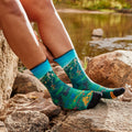 Women’s Hike Mountain Lake Print Crew Socks Capri - ver - 4