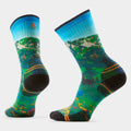 Women’s Hike Mountain Lake Print Crew Socks Capri - ver - 1