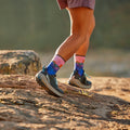 Women’s Hike Mountain Sunrise Print Crew Socks Deep Navy - ver - 4