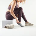 Women's Run No Show Socks Light Gray - ver - 2
