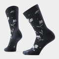 Women's Everyday Garden Gala Crew Socks Charcoal - ver - 1