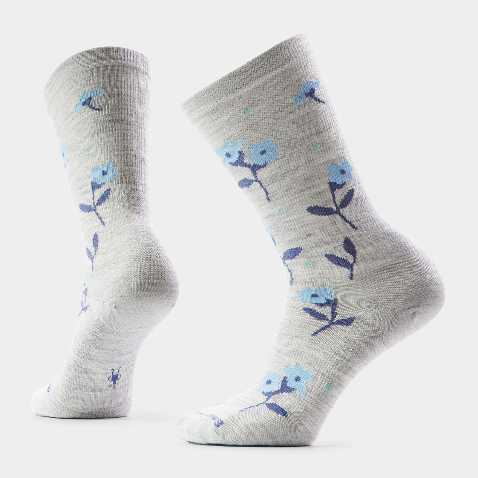 Women's Everyday Garden Gala Crew Socks Ash - ver - 1