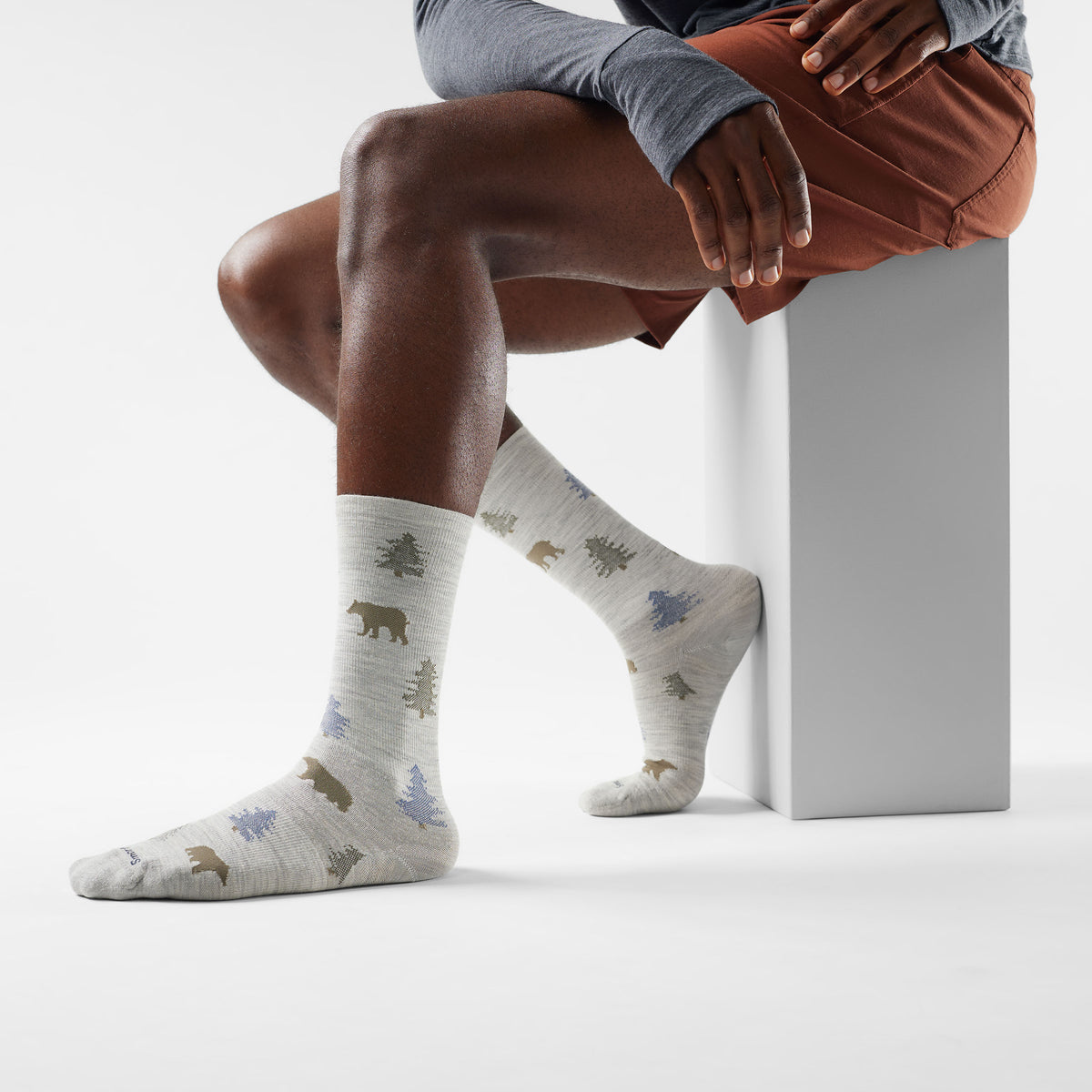 Everyday Through the Trees Crew Socks Ash - 2