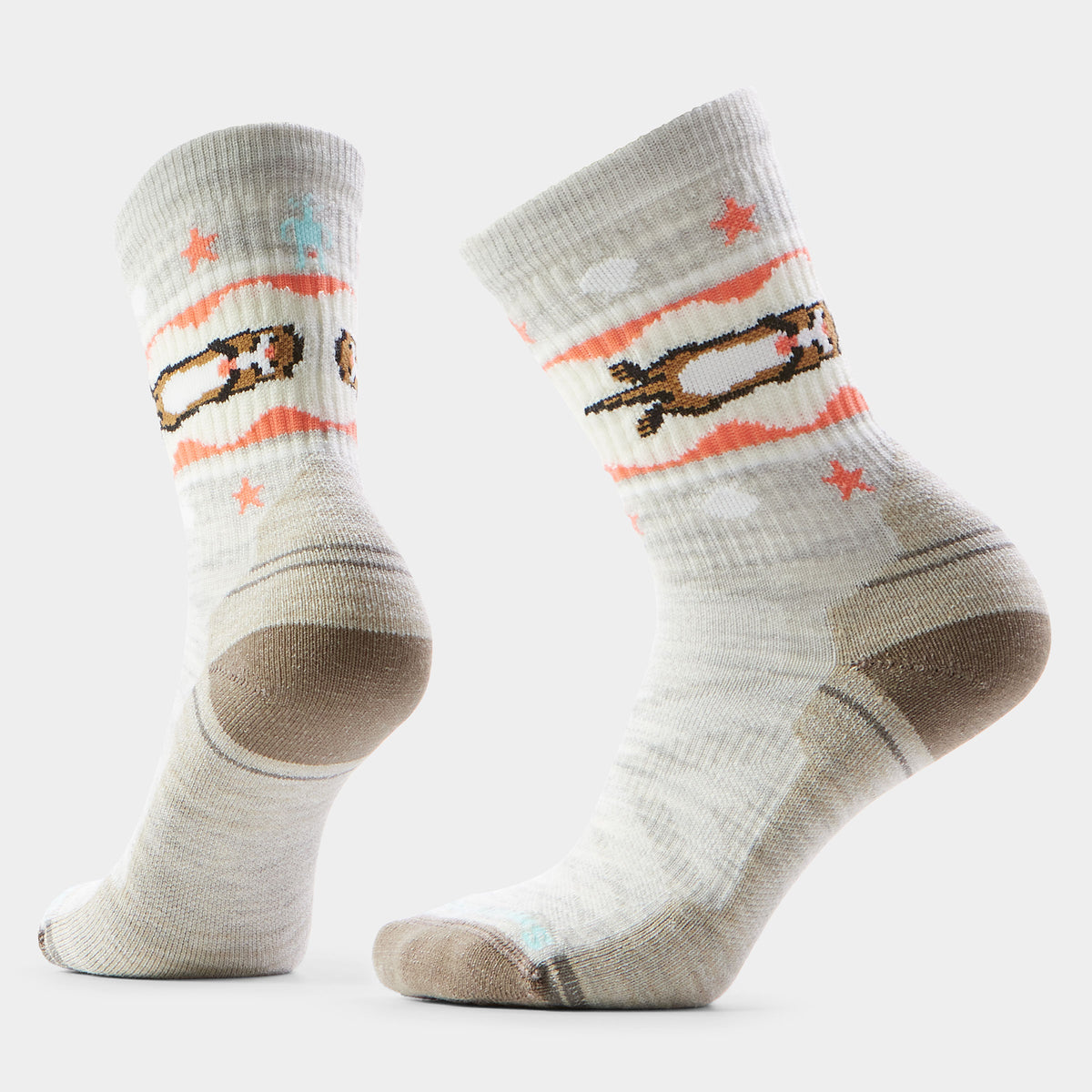 Women's Hike Otter Float Crew Socks Ash - 